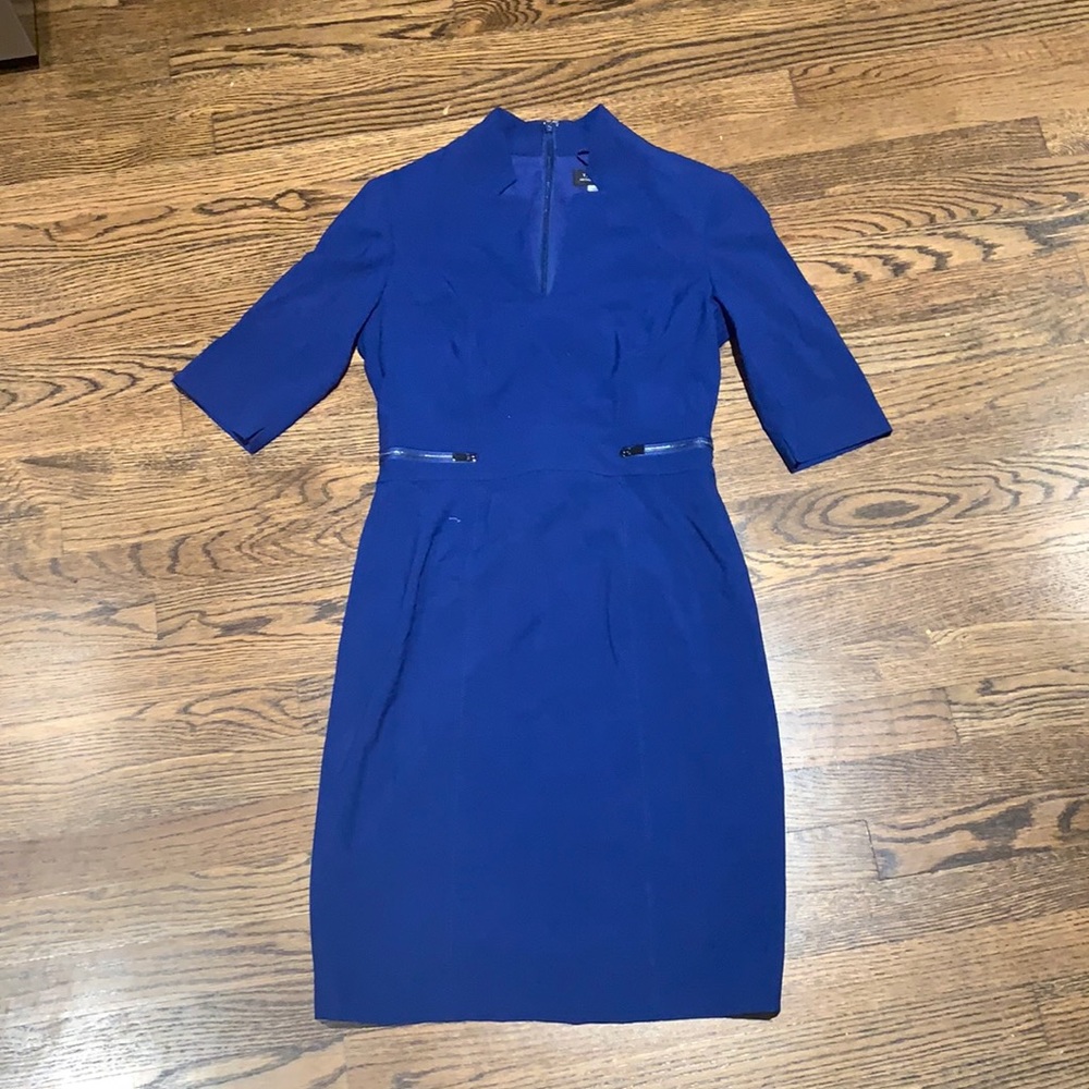 Tahari Blue work dress size 4